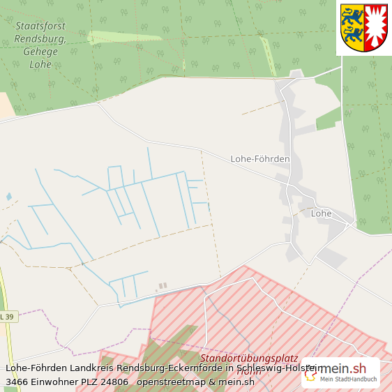 Lohe-Fhrden Dorf Lageplan